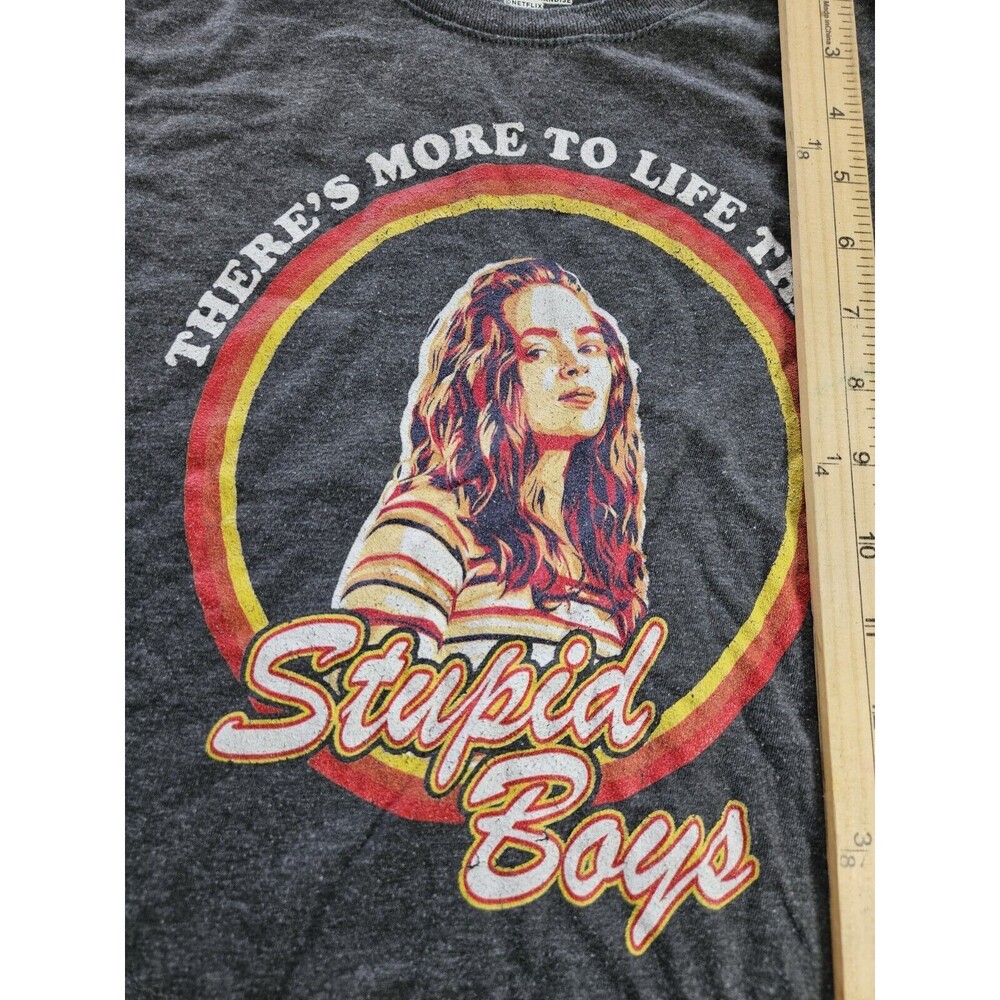 Stranger Things Max More To Life Than Stupid Boys Extra Soft T-Shirt, Small Size - Picture 2 of 7